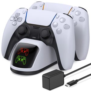 Opladers Snelle oplader voor PS5-controller BEBONCOOL 3H snellaadstation voor Sony Playstation 5-controller met LED-lichtindicator