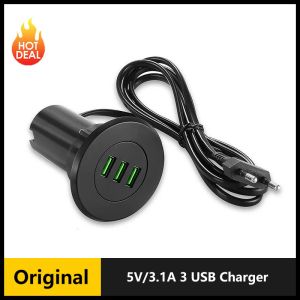 Cargadores Cargo rápido 5V/3.1A 3 USB Cargador Desktop Holte de cargador USB Adaptador portátil con enchufe de la UE para iPhone para Samsung 2023 Noticias