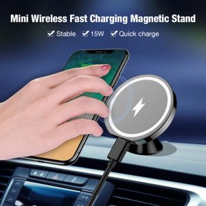 Chargers pour Magsafe Magretic Car Air Air Ventime Charger sans fil 15W Porte-téléphonie de charge sans fil rapide pour iPhone 13 12 Mini Pro Max
