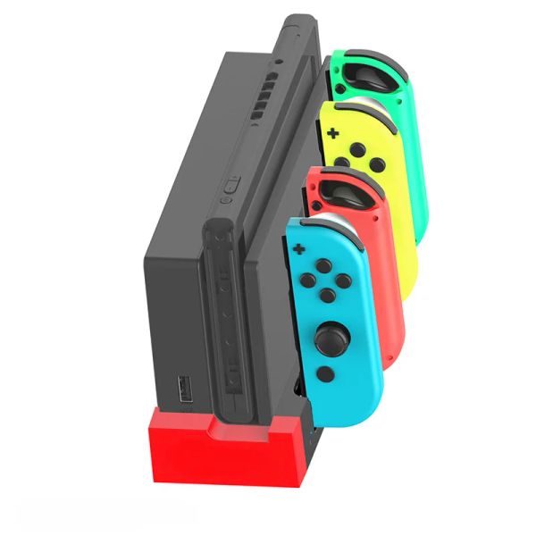 Chargers pour Switch Oled Joy Con Controller CHARGER DOCK DOCK STAT STATER pour Nintendo Switch NS Joycon Game Support Charging Dock