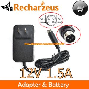 Chargers authentiques Trythink TSA018120015CF AC DC ADAPTER 12V 1.5A 18W ROND AVEC 4 PIN HOIOTO ADS25FSG12 12018GPCN CHARGER D'ALIMENTATION POWER