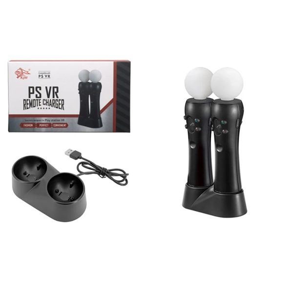 Cargadores Soporte de estación de carga USB doble para PS4 PlayStation 4 VR PSVR controlador de juego mango cargador soporte de cuna para PS VR