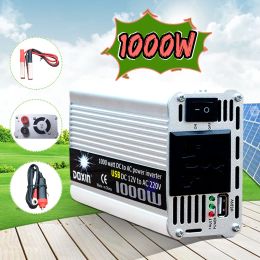 Chargeurs Invertisseur USB 1000W WATT DC 12V à AC 220V Adaptateur de chargeur d'alimentation de voiture portable AC 220V