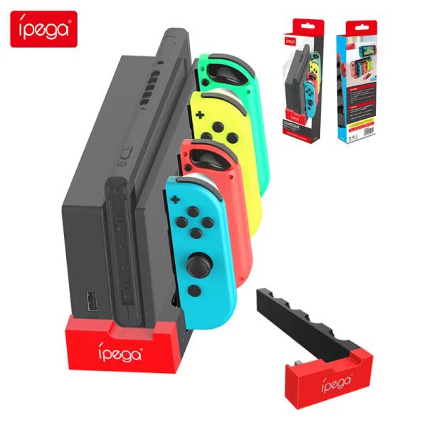 Chargers IPEGA PG9186 Contrôleur Charger Charging Dock Stand Station Station pour Nintendo Switch NS Joycon Game Console Accessoires