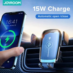 Chargers Joyroom 15W Qi Téléphone Car Chargeur de voiture sans fil Alignement Alignement Alignement Air Vent Véro VOITURE CHARGER UNIVERS