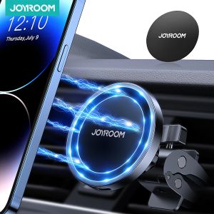 Chargers Joyroom 15W QI MAGNETIN CAR Téléphone Chargeur sans fil pour l'iPhone 14 13 12 Série Fast Air Ventime Charge de charge Charger