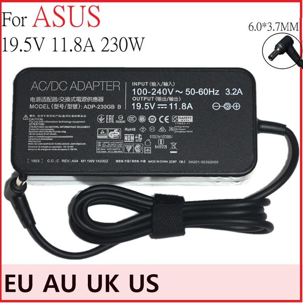 Chargers Adaptateur pour ordinateur portable 19.5V 11.8A 230W 6.0 * 3,7 mm ADP230GB B CHARGEUR ASPORT