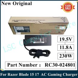 Зарядные устройства Lsc, новый оригинальный 19,5 В, 11,8 а, 230 Вт, 3 отверстия, Rc30024801, адаптер питания переменного тока для Razer Blade 15 Advanced Rx0902878e92, зарядное устройство для ноутбука