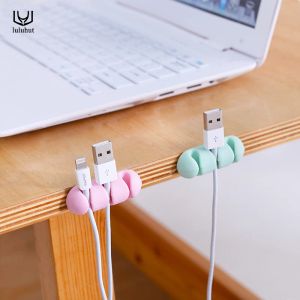 Chargers Luluhut 3PCS / Set Corable Cable Câble Organisateur Cordon Gestion de la ligne de données du support de chargeur USB Tidy