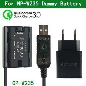 Chargers NPW235 NP W235 Batterie factice CPW235 Connecteur d'alimentation pour Fujifilm XT4 XT4 GFX100S XH2S XH2S GFX50SII Cameras numériques