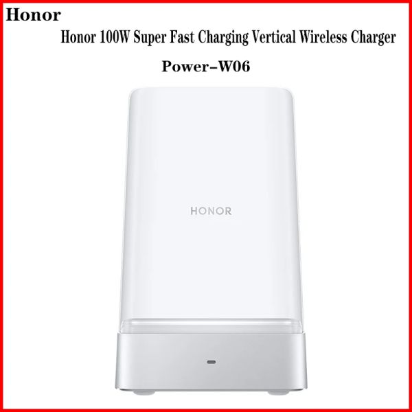 Chargers PowerW06 Original Authentic Honor 100W Cargo de carga vertical de carga vertical para Honor Magic 5Pro V2 VS Teléfono