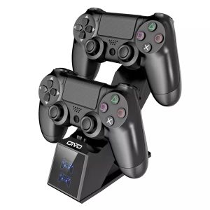 Chargers Oivo para PS4 Controlador Cargando Dock Station 5V/1A Soporte de cargador dual con indicador de Play Station 4/Slim/Pro Controller