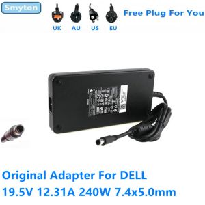 Laders Originele 240W AC -adapterlader voor Dell 19.5V 12.31A DA240PM190 0CTX6T LA240 PM190 HA240 PM190 LAPTOP VRAAG STROOP LADER