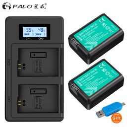 Chargers Palo NPFW50 NP FW50 NPFW50 Batterie + LCD Double Charger pour Sony Alpha A6500 A6300 A6000 A5000 A3000 NEX3 A7 7R A7R A7R II