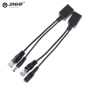 Chargers Poe Cable Power Power Over Ethernet Adapter Cable PoE Splitter RJ45 Injecteur MODULE D'ALIMENTATION 1248V POUR IP CAMEA 5.5 * 2,1 mm