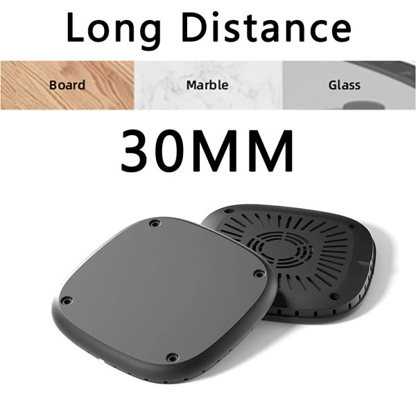 Chargers Qi Invisible True Wireless Charger longue distance 30 mm PAD DE CHARGE SELL pour l'iPhone 13 Pro Max 12 8 Samsung S21 Ultra S20 S10