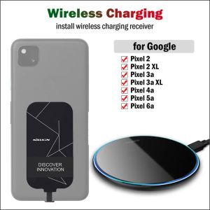 Chargers Qi draadloos opladen voor Google Pixel 2 XL 3A 4A 5A 6A 5G Wireless Charger Pad+Nillkin Receiver USB Typec Adapters
