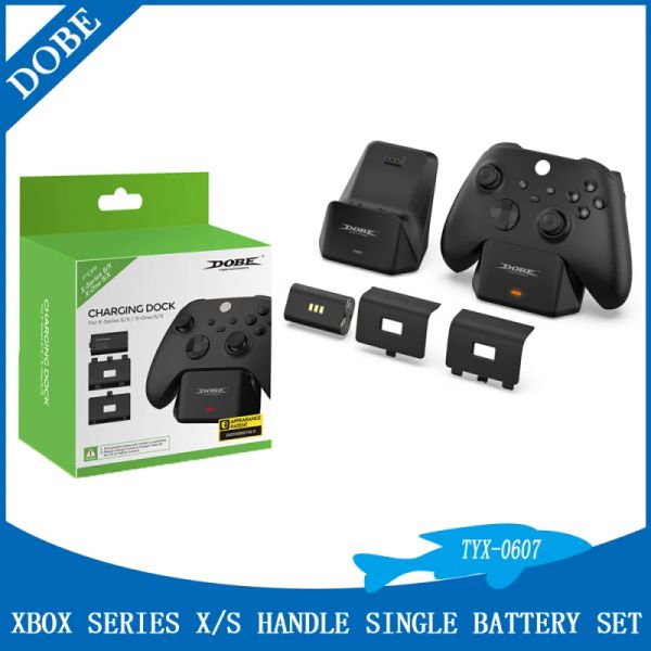 Chargers Pack de batterie rechargeable avec couvercles pour la série de contrôleurs de jeu de la série X / S pour le contrôleur sans fil série