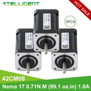 Cargadores Nombre rtelligente 17 motor paso a paso 0.71N.M 60 mm 3pcs NEMA 17 motor de paso con cable de 30 cm para la impresora 3D CNC Hine