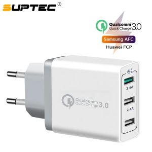 Chargers Suptec Quick Charge 3.0 Chargeur USB Charger de téléphone mobile Universal Qualcomm QC3.0 Adaptateur de chargeur mural pour iPhone Samsung Xiaomi