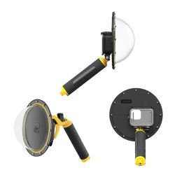 Chargers Telesin Dome Port voor GoPro Hero 11 10 9 8 7 6 5 Zwart onderwaterafdekking met waterdichte dekselhoes + onderwaterduiken