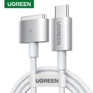 Chargers Utreen a LED magnétique pour USB C à MAGSAFE 2 Câble de charge PD Charger pour Adaptateur Air Air Air Cable 2M Nylon Traité