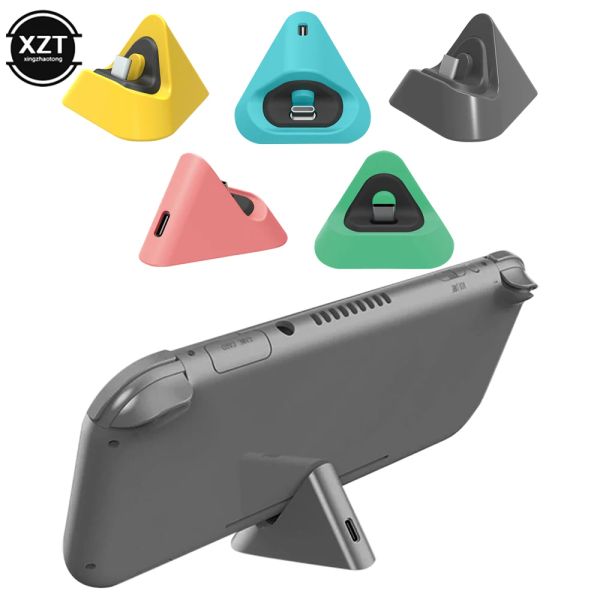 Chargers Universal Portable Triangle Switch Lite Dock Dock de chargement Dock de charge pour Nintendo Switch NS Lite Type C Type CHARGER BASE BASE 5 COULEURS