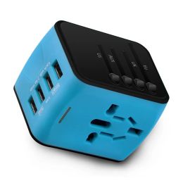 Chargers Adaptateur de voyage universel Charger de voyage Allinone avec 4 ports USB Charger mural Zhengshuwenti