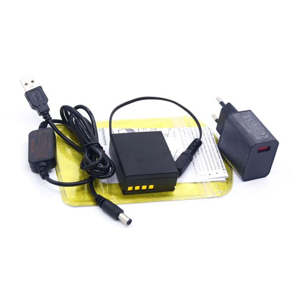 Chargers Câble d'alimentation USB 8V + PSBLH1 BLH1 Batterie factice + chargeur d'adaptateur 5V pour Olympus EM1 Mark II EM12 EM1 Marc 2