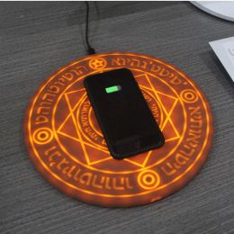 Chargers Wireless Charger 10W 15W Magic Array Qi Fast Charging Pad voor iPhone15 14 13 12 11 X XR XSMax Samsung S23 S22 S21 Xiaomi Huawei