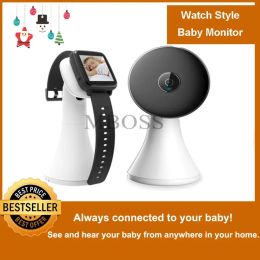 Laders Wireless Video Watch Style Baby Monitor draagbare schoktrillingen baby nanny huil alarm camera nacht visie temperatuurbewaking