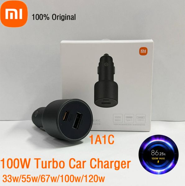 Chargers Xiaomi 13 Ultra 12 Pro 120W Charger d'origine Car 100W 67W 33W Turbo Charge Fast Charger Pd USB C Redmi Note 11 10 Blackshark 5 4