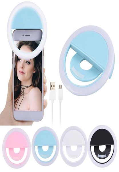Charge LED flash beauté remplissage lampe selfie extérieur selfie anneau lumineux rechargeable pour tous les téléphones mobiles 2557521