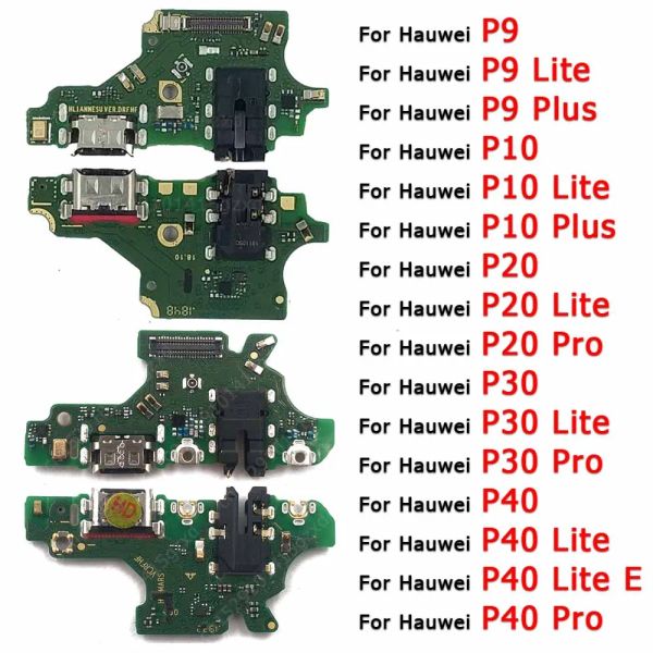 Puerto de carga para Huawei P30 Pro P20 P10 P9 P9 más P40 Piezas de placa de carga Piezas USB Placa PCB PCB Flex Cable