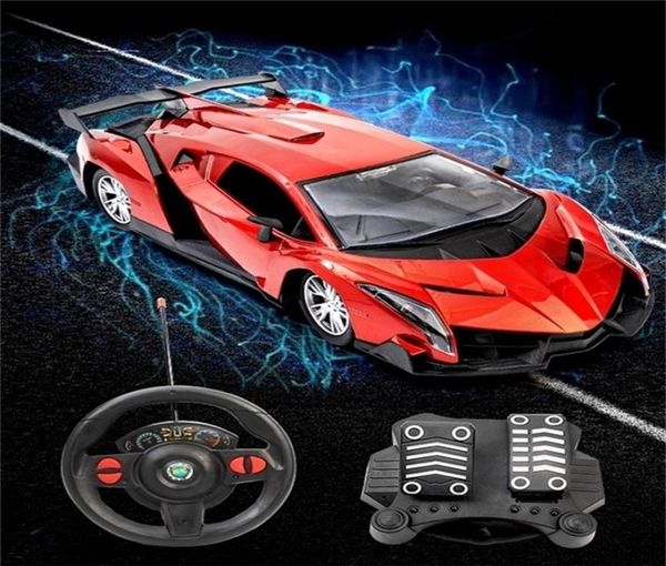 Charge télécommande pédale volant gravité induction dérive voiture de course enfants 039s jouets cadeau de noël LJ201210230S6263245