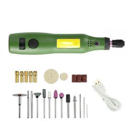 Laadsnelheid Mini Elektrische Grinder Nail Boor Gepolijst Jade Nuclear Gravure Machine Hand-Held Hout Micro Klein elektrische dril 201225