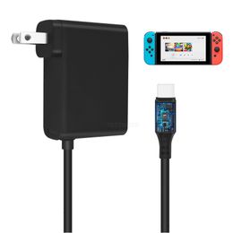 Estación de carga para Nintendo Switch, cargador adaptador de CA, enchufe EUUS para consola de juegos NS, estación de acoplamiento 5V 2.4A, alimentación USB tipo C