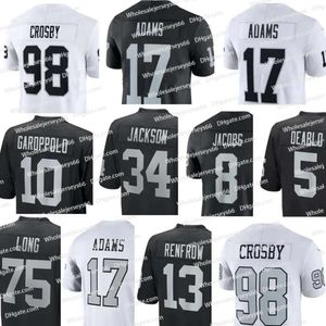 Charles Woodson Bo Jackson Brock Bowers Davante Adams Maxx Crosb Football Jerseys Hunter Renfrow Tre Tucker Jakobi Meers Michael Maer Zamir White