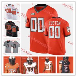 Charlie Johnson 2023 Camiseta de fútbol de los Cowboys del Estado de Oklahoma Dez Bryant Terry Miller Brandon Pettigrew RW.Camisetas OSU cosidas personalizadas Tyreek Hill de McQuarters