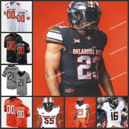 Charlie Johnson Oklahoma State Cowboys camiseta de fútbol Dez Bryant Terry Miller Brandon Pettigrew RW. McQuarters Tyreek Hill Camisetas OSU cosidas personalizadas para hombre