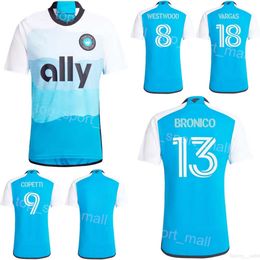 Charlotte FC 24 25 Fútbol 1 Kristijan Kahlina Jersey 13 Brandt Bronico 29 Adilson Malanda 24 Jaylin Lindsey 10 Brecht Dejaegere 8 Ashley Westwood Camiseta de fútbol