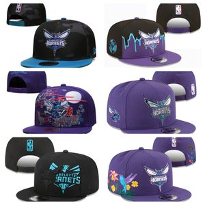 Charlotte''Hornets''Ball Caps 2023-24 unisexe mode coton casquette de baseball chapeau snapback hommes femmes chapeau de soleil broderie printemps été '' casquette en gros