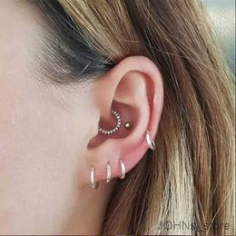 Charm 10 mm Huggie Hoop oorbellen voor vrouwen mannen oorlingen meisjes cirkel goud kleur kraakbeen oorbel lus helix cek lob loboor neus