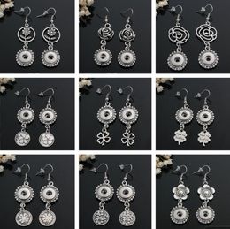 Charm 12mm Noosa Snap Button Dangle Chandelier Earring 9 Style Selection Flower Series