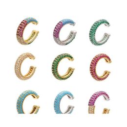 Breloque 15X15Mm Cz Oor Manchet C forme/étoile forme oreille Clips pas de boucles d'oreilles percées pour les femmes bijoux 1844 T2 livraison directe Dhizu