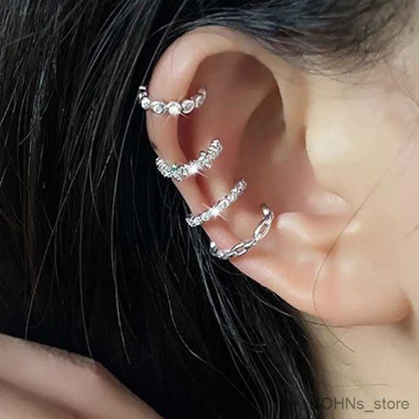 Charme 1pc mode mignon Crystal cz oreille manchettes sans boucles d'oreilles à clip de piercing