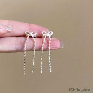 Charm 1 stks Koreaanse zilveren kleur boog kwast oor clip oorbellen voor vrouwen eenvoudige metalen lijn geen piercing geometrische oorschol sieraden