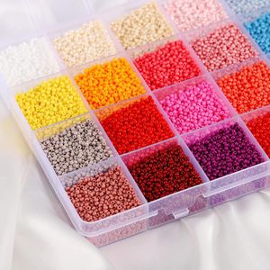 Encanto de 2/3 mm Color mixto Charde Czecos de vidrio Beads de semillas de semillas sueltas para cuentas de espaciadores sueltos para aretes de collar de bricolaje anillos de joyas establecidas