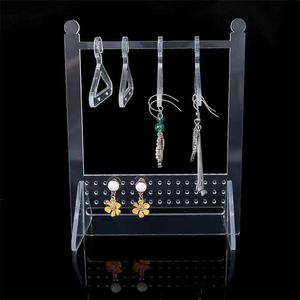 Charm 2 -stijl transparante kledinghanger sieraden Display Stand Ring ketting oorbellen hanger opslag met verzamelhouderrek