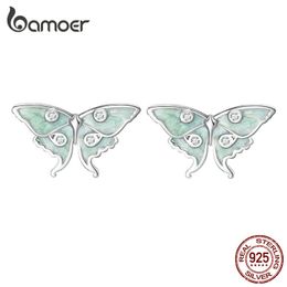 Charme 925 Sterling Silver Wizard Of Oz Boucles d'oreilles de pote de papillon pour femmes Zircon Eautes de mode Bijoux d'anniversaire d'insectes Fashion Gift 230817